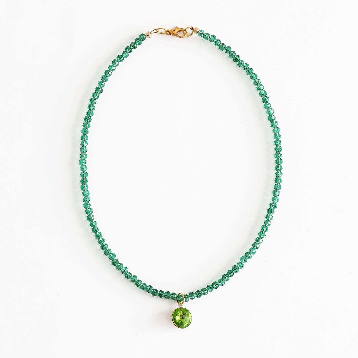 SHINE choker green crystal